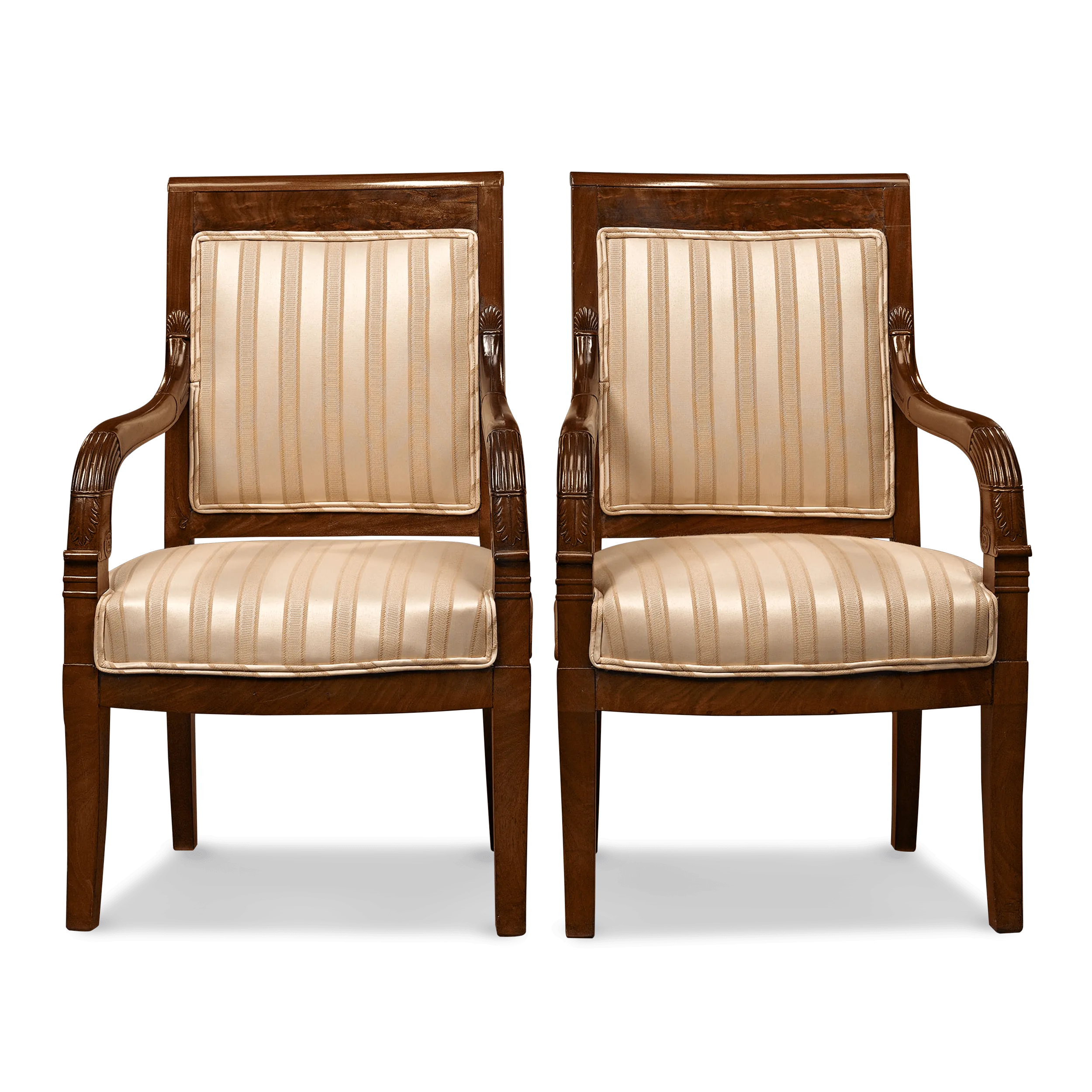 Directoire Upholstered Armchairs