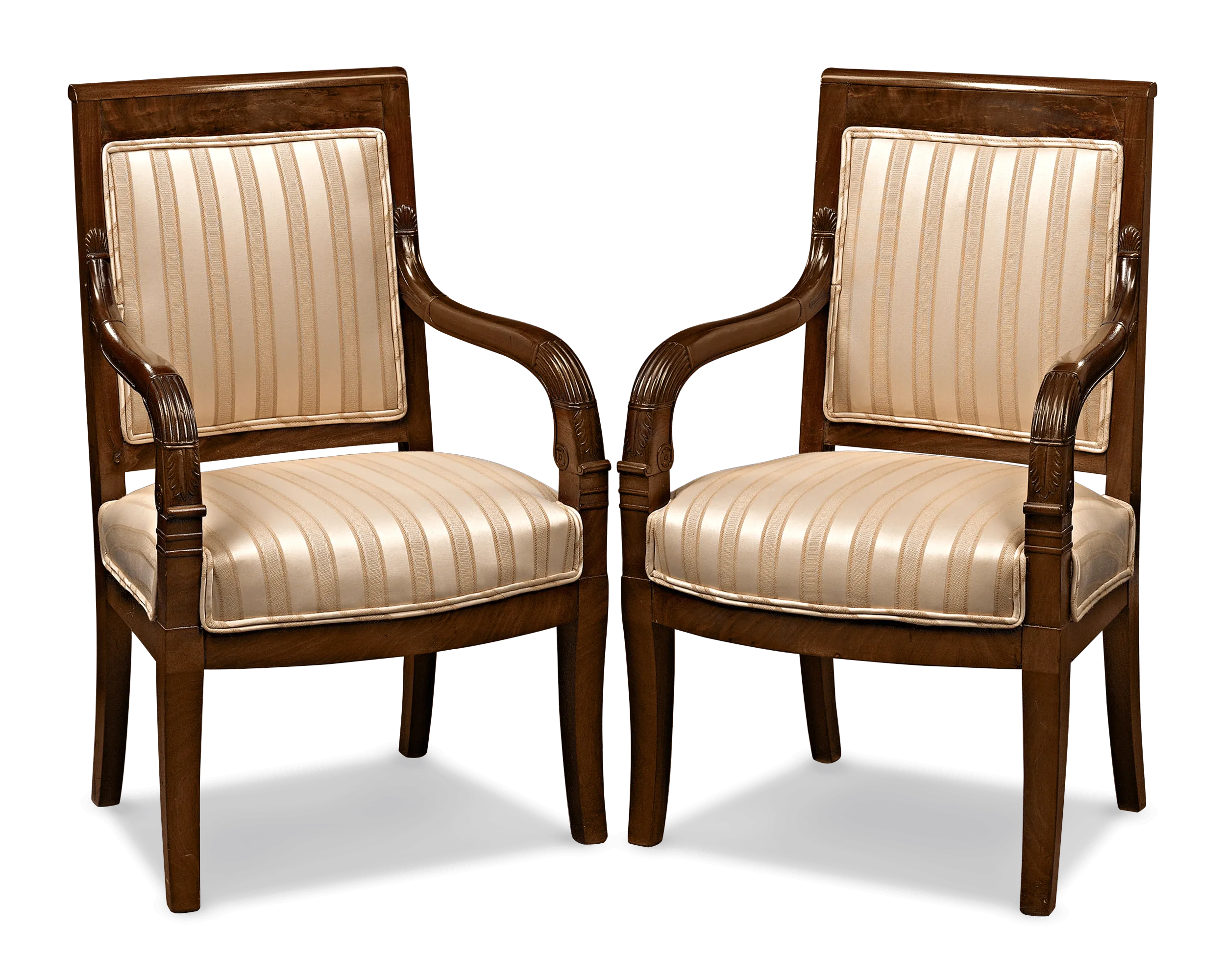 Directoire Upholstered Armchairs