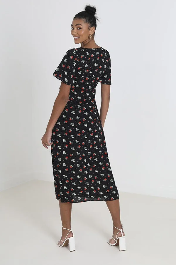 Dress | BLACK FLORAL | BYY012