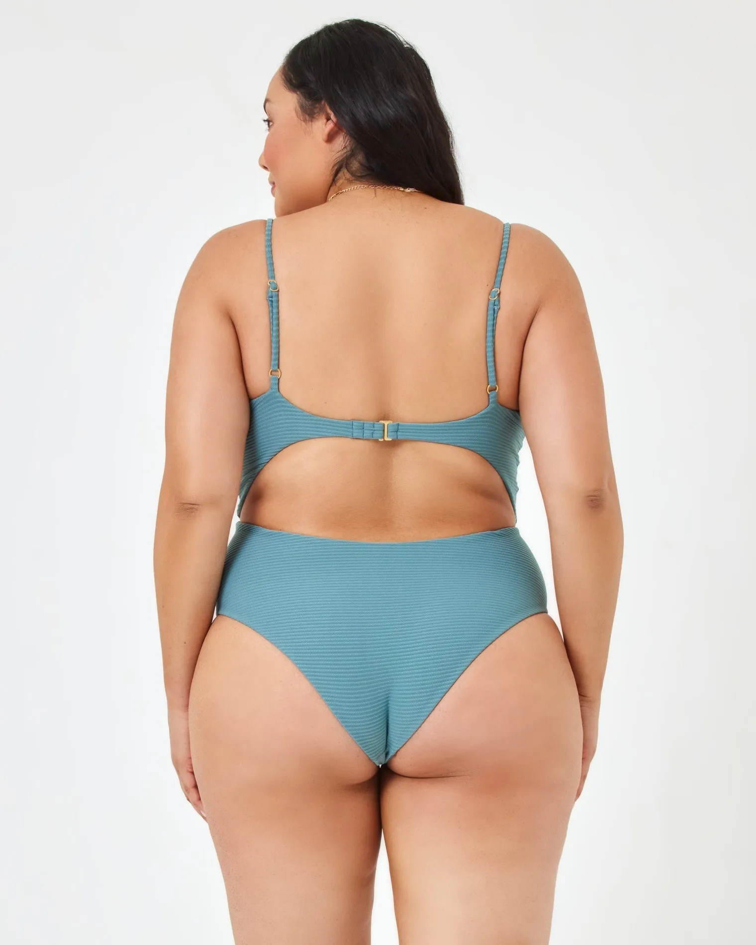 Eco Chic Repreve® Kyslee One Piece Swimsuit - Slated Glass