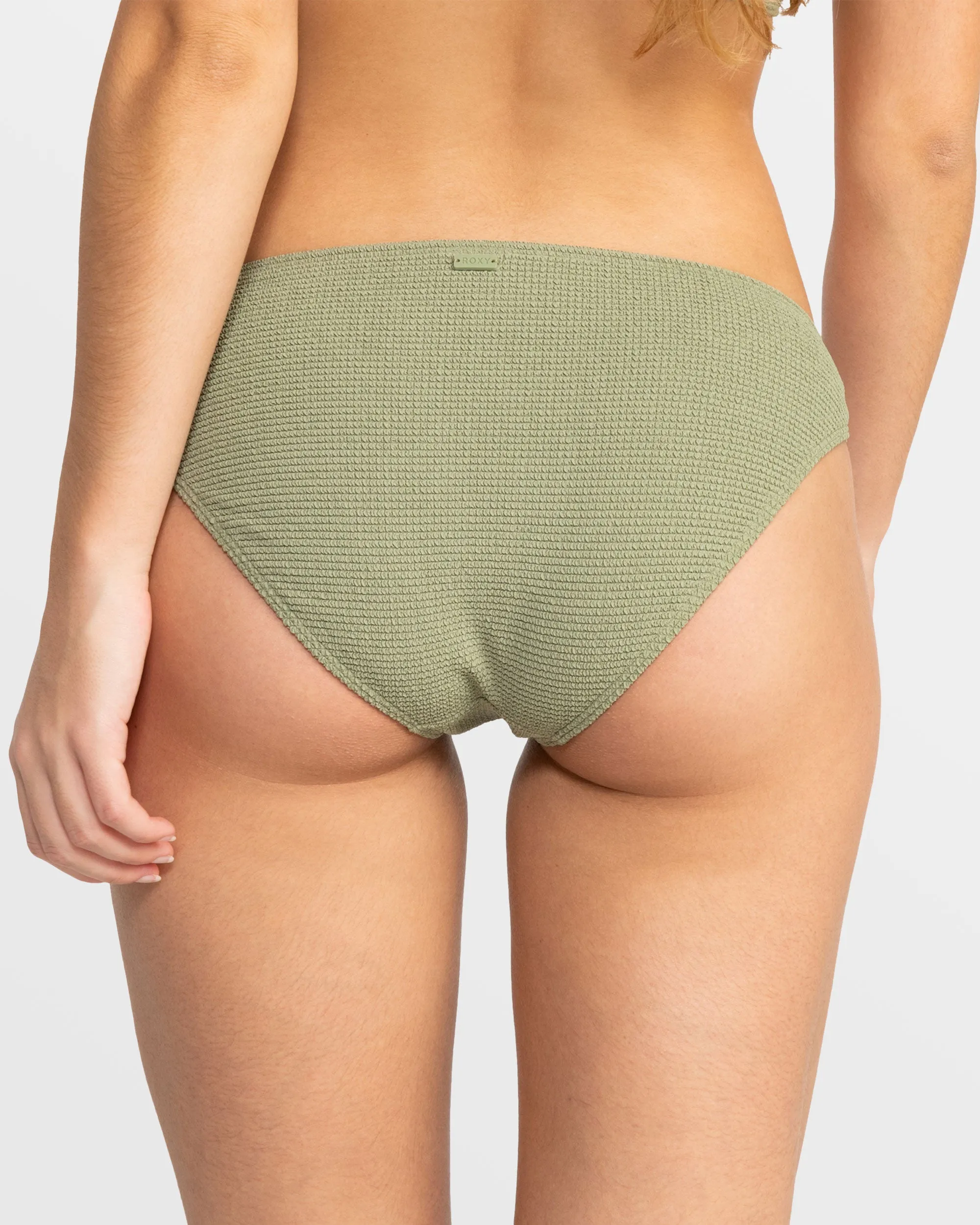 Essaouira Hipster Bikini Bottoms - Oil Green