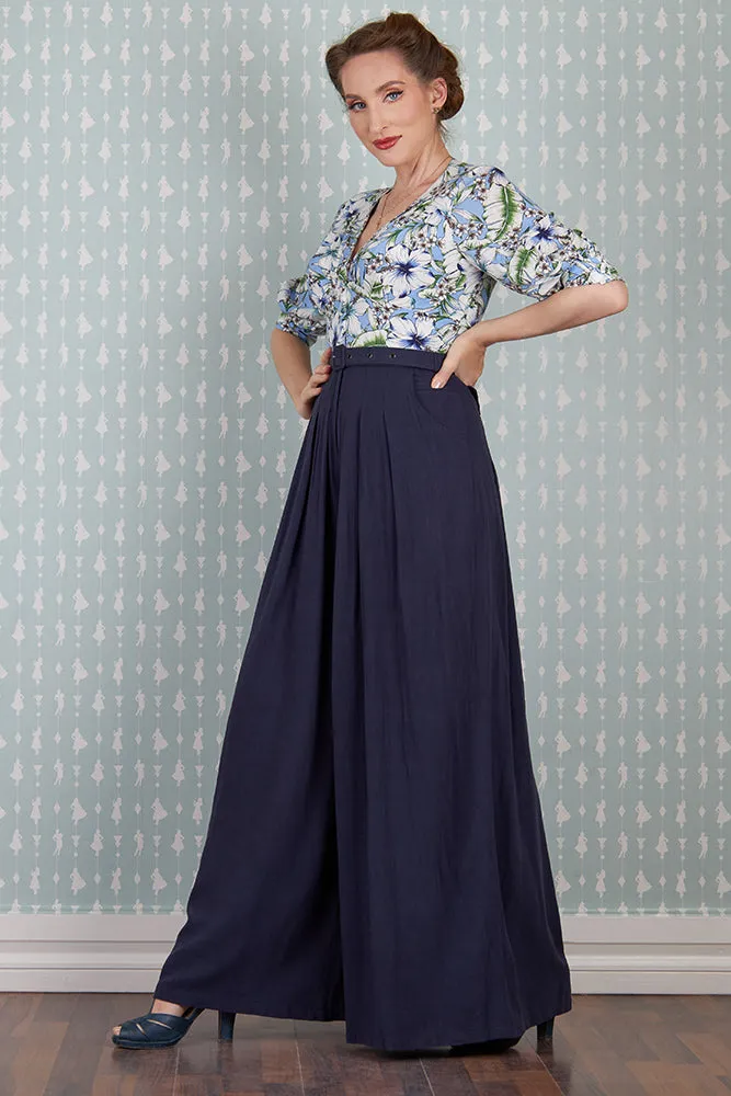 Fatima-Indigo Jumpsuit by Miss Candyfloss