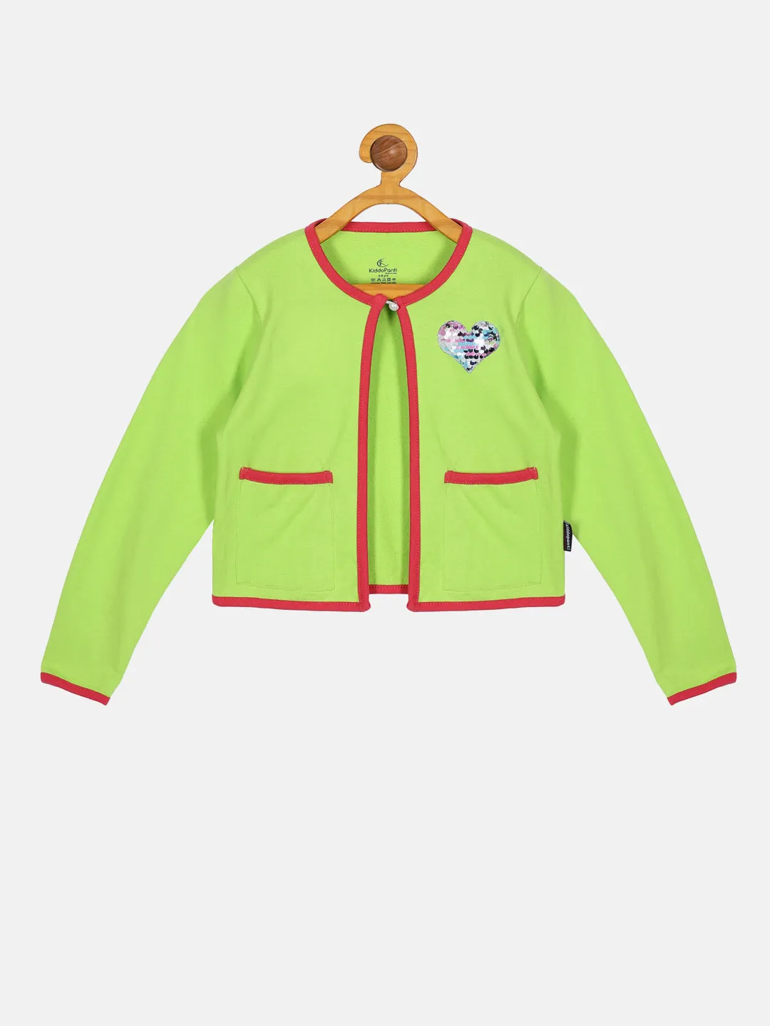 Girls Fleece Jacket With Double Pocket