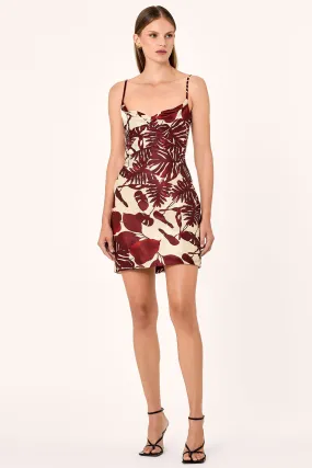 Haley Dress - Brick Segovia Print