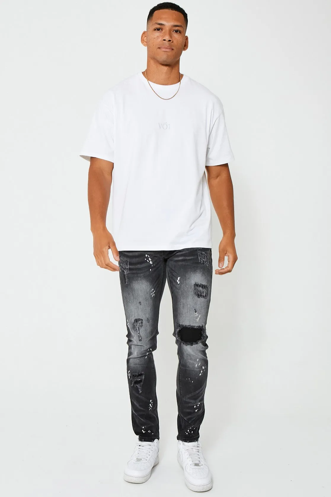 Harrow Tapered Jeans - Black