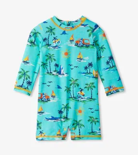 Hatley Baby One Piece Rashguard - Vintage Holiday