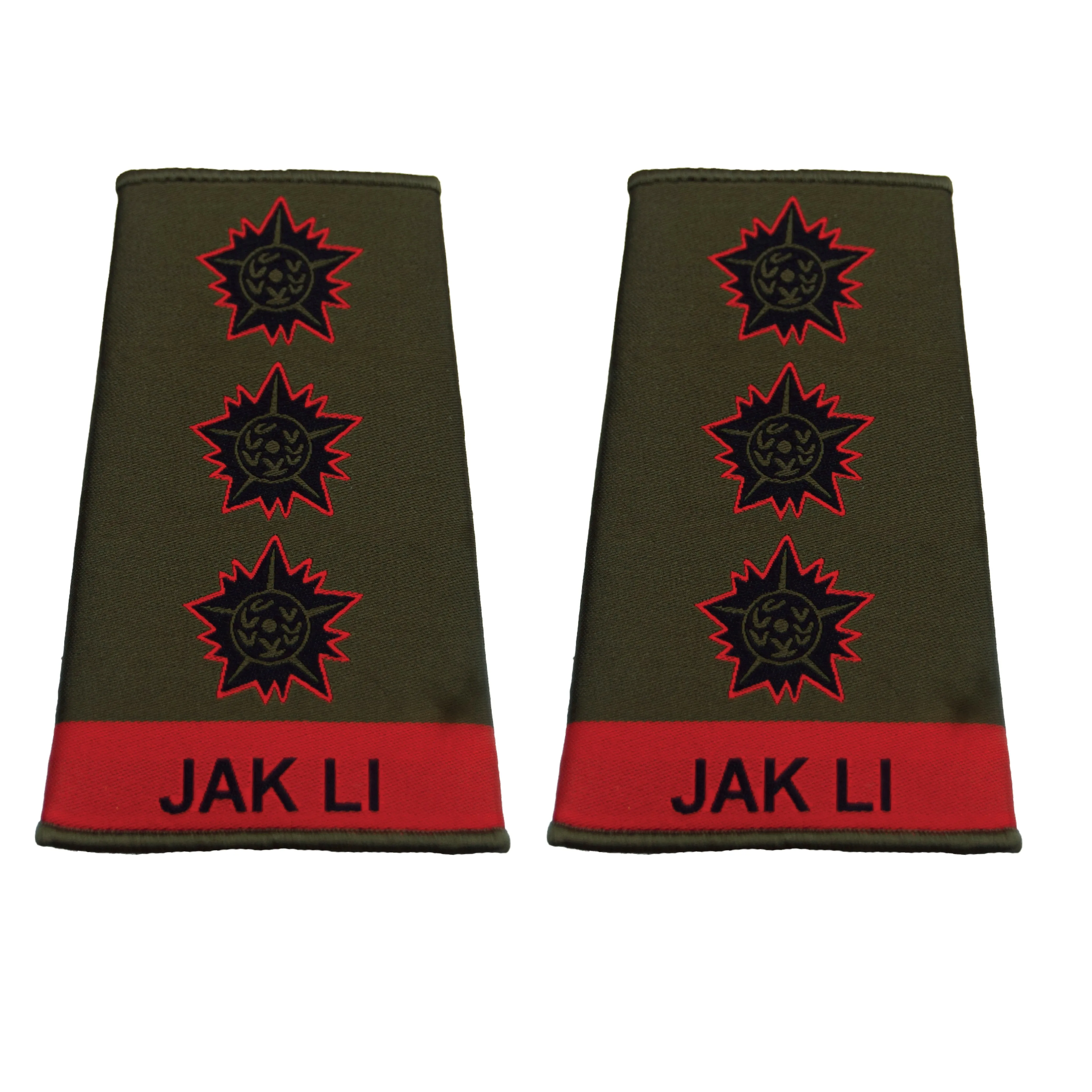 Indian Army Rank Epaulettes - Jammu and Kashmir Light Infantry