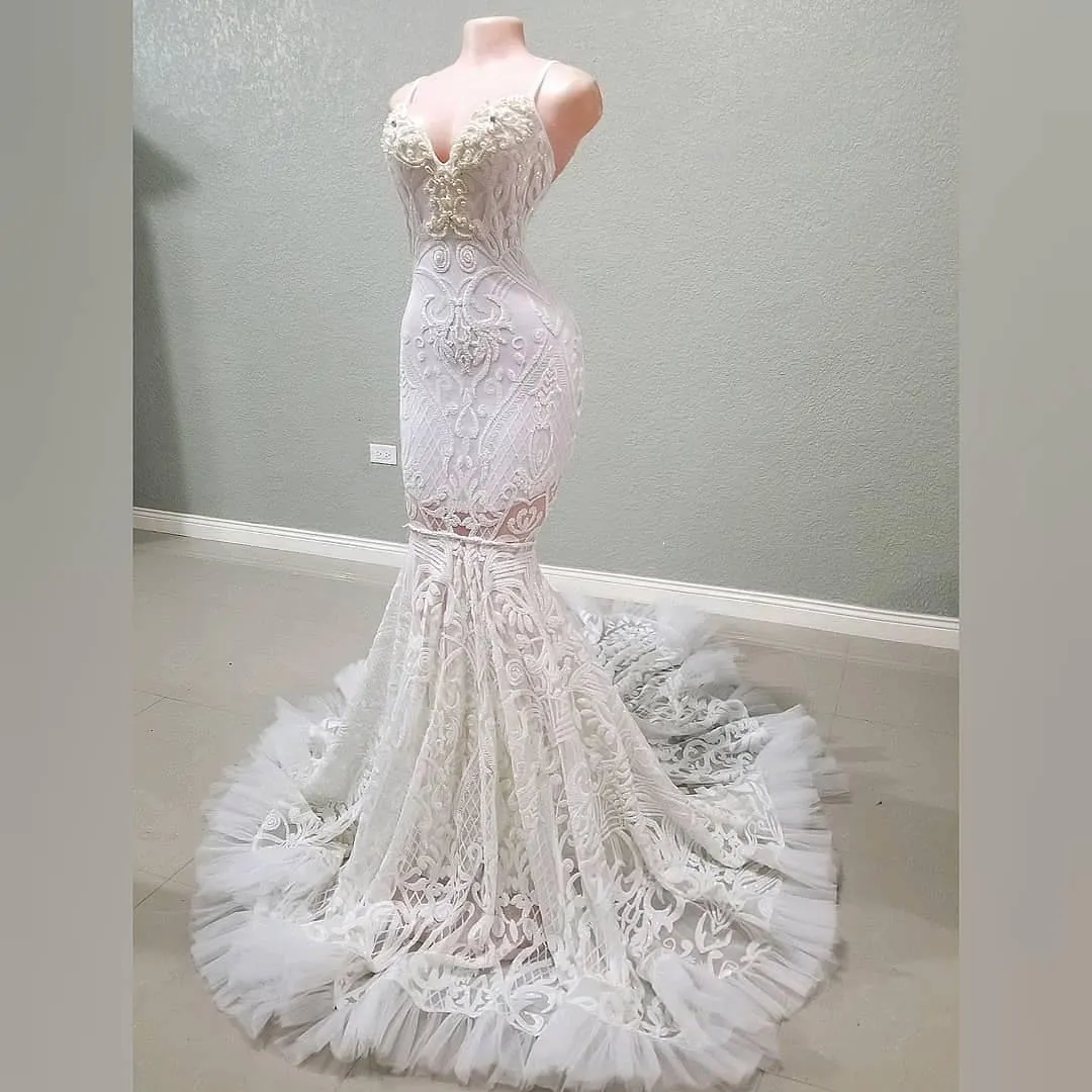 Jazmine Pearl Mermaid Gown