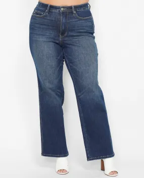 Judy Blue Plus High Waist Tummy Control Straight Jean