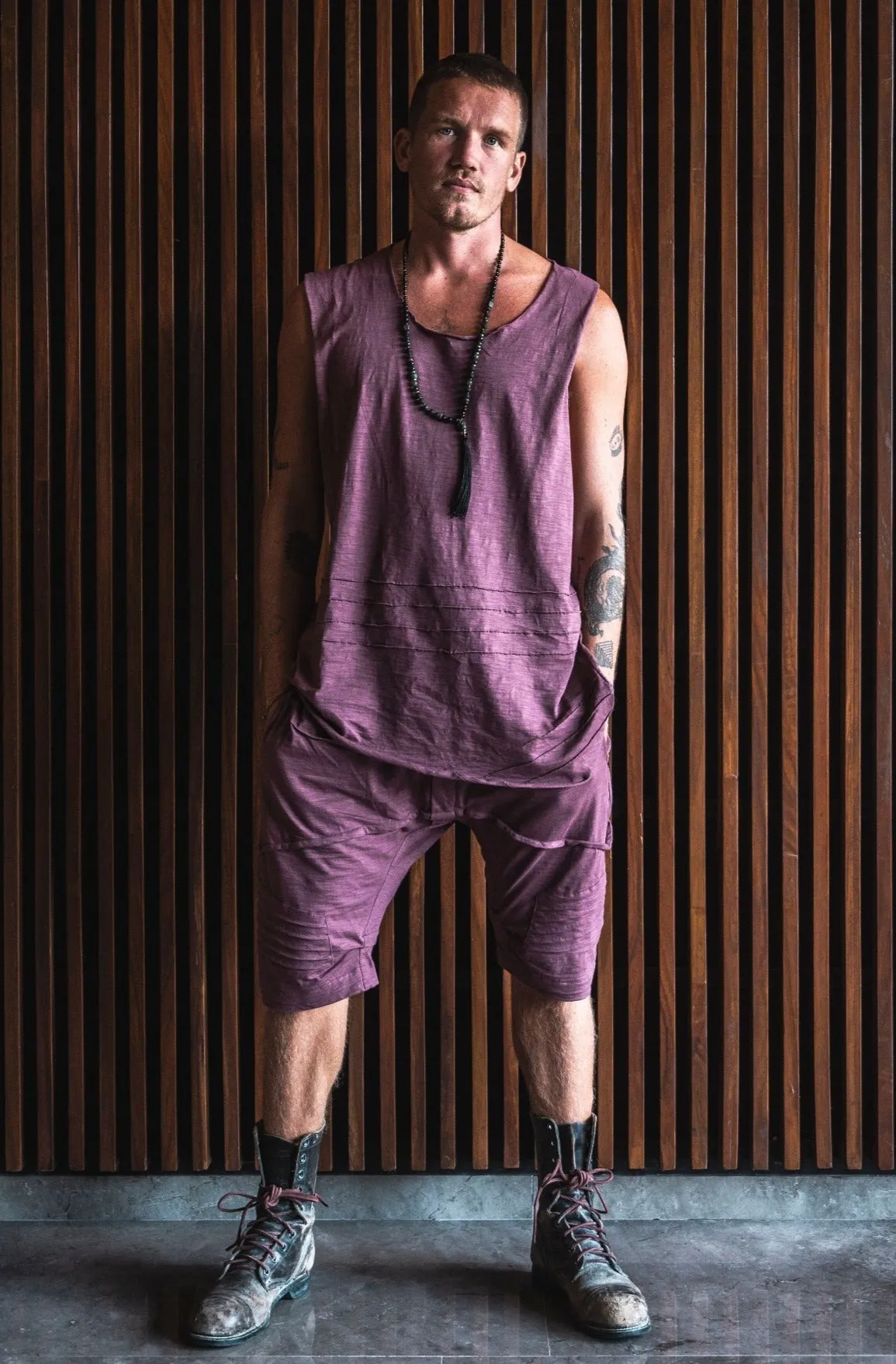 KIVI VEST - Relaxed Asymmetric Sleeveless Tank Top