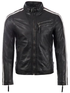 KPTW Men's Racing Biker Jacket - Black