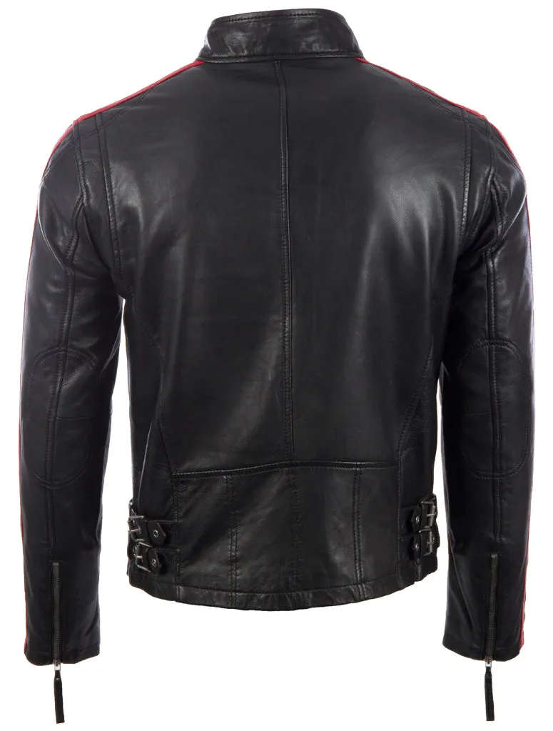 KPTW Men's Racing Biker Jacket - Black