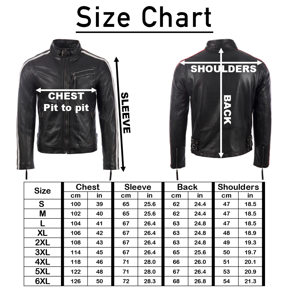 KPTW Men's Racing Biker Jacket - Black