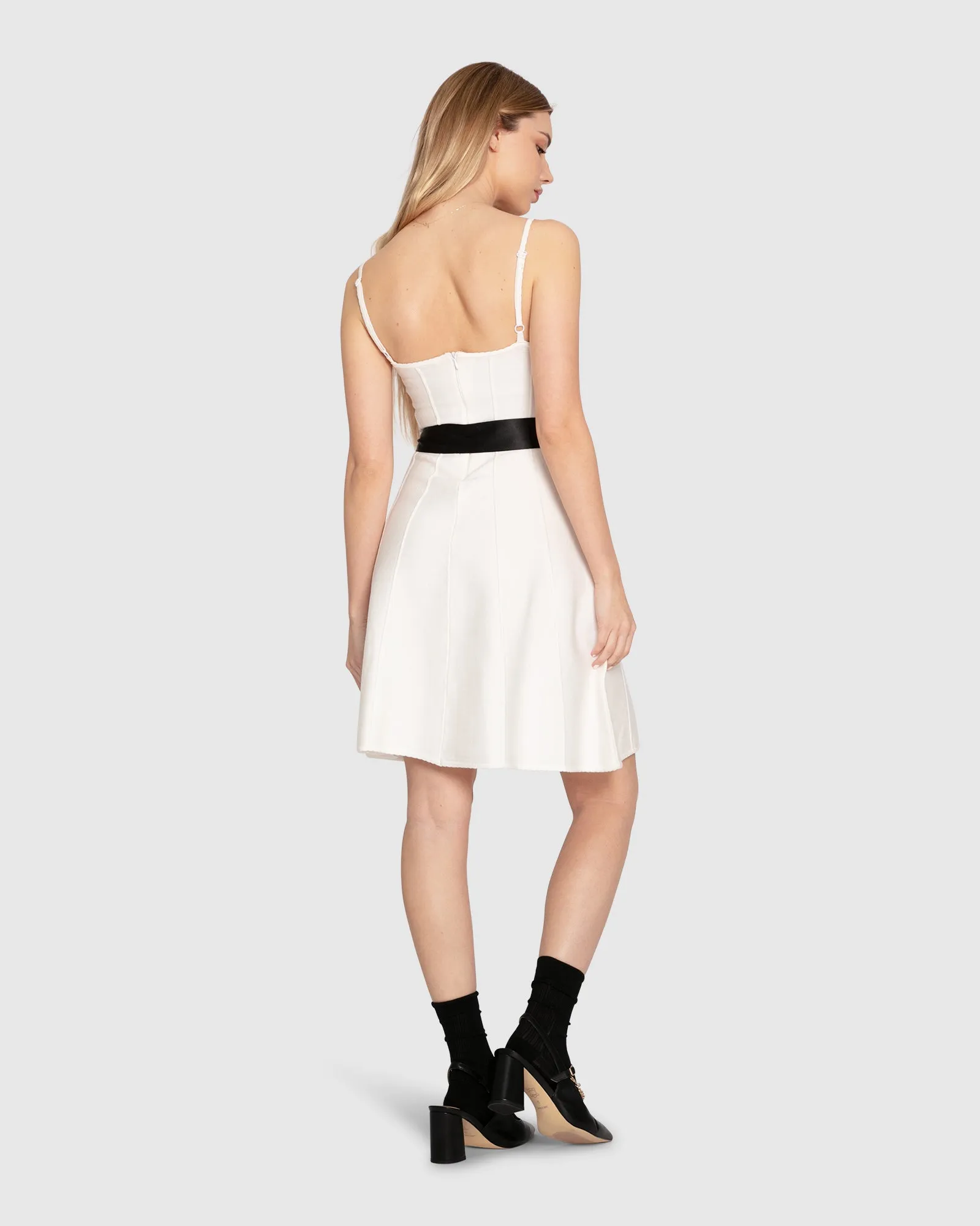 Love Her Madly Knit Dress - White