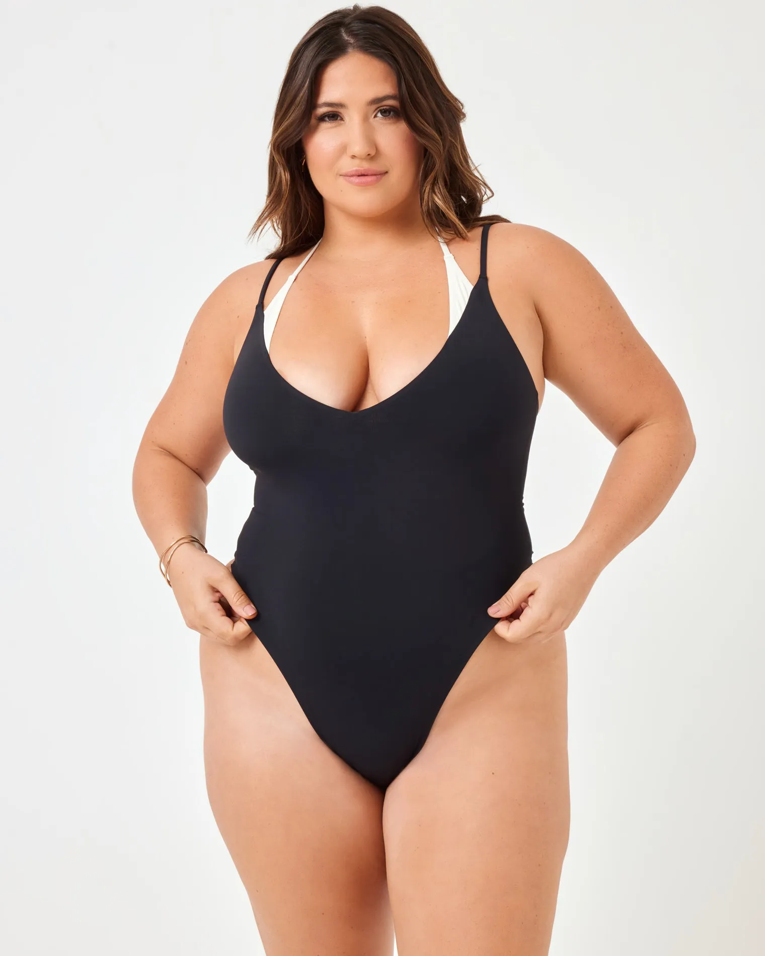 Marilou One Piece - Black-Cream