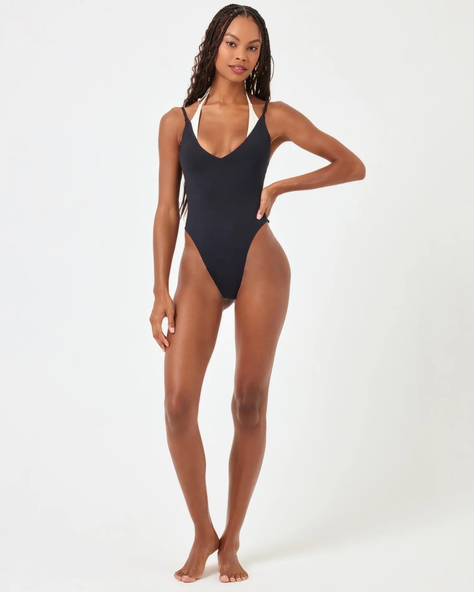 Marilou One Piece - Black-Cream