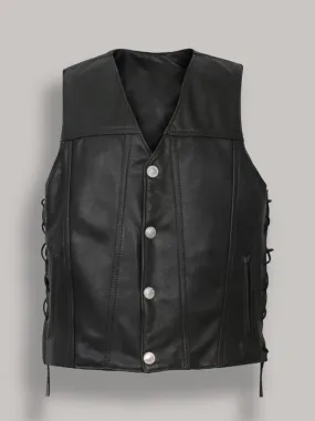 Men Buffalo Nickel Snap Vest