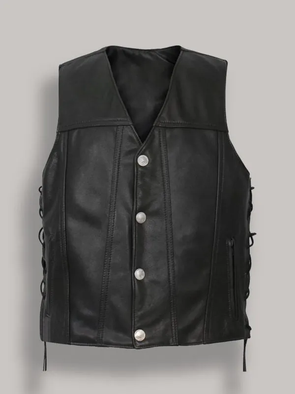 Men Buffalo Nickel Snap Vest