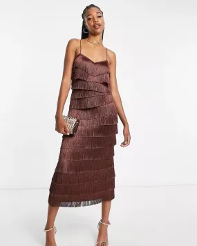 MIDI FRINGE DRESS