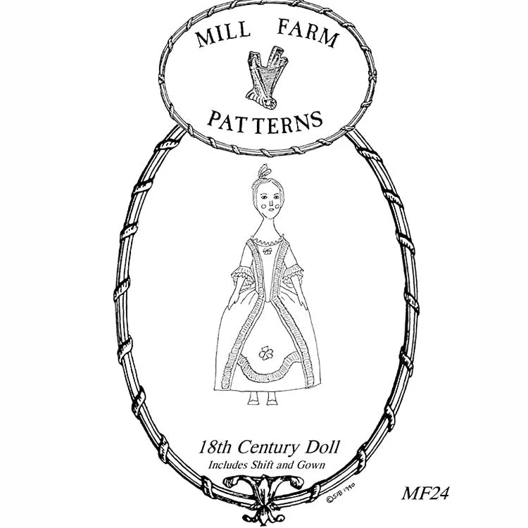 Mill Farm 18th Century Fashion Doll Pattern