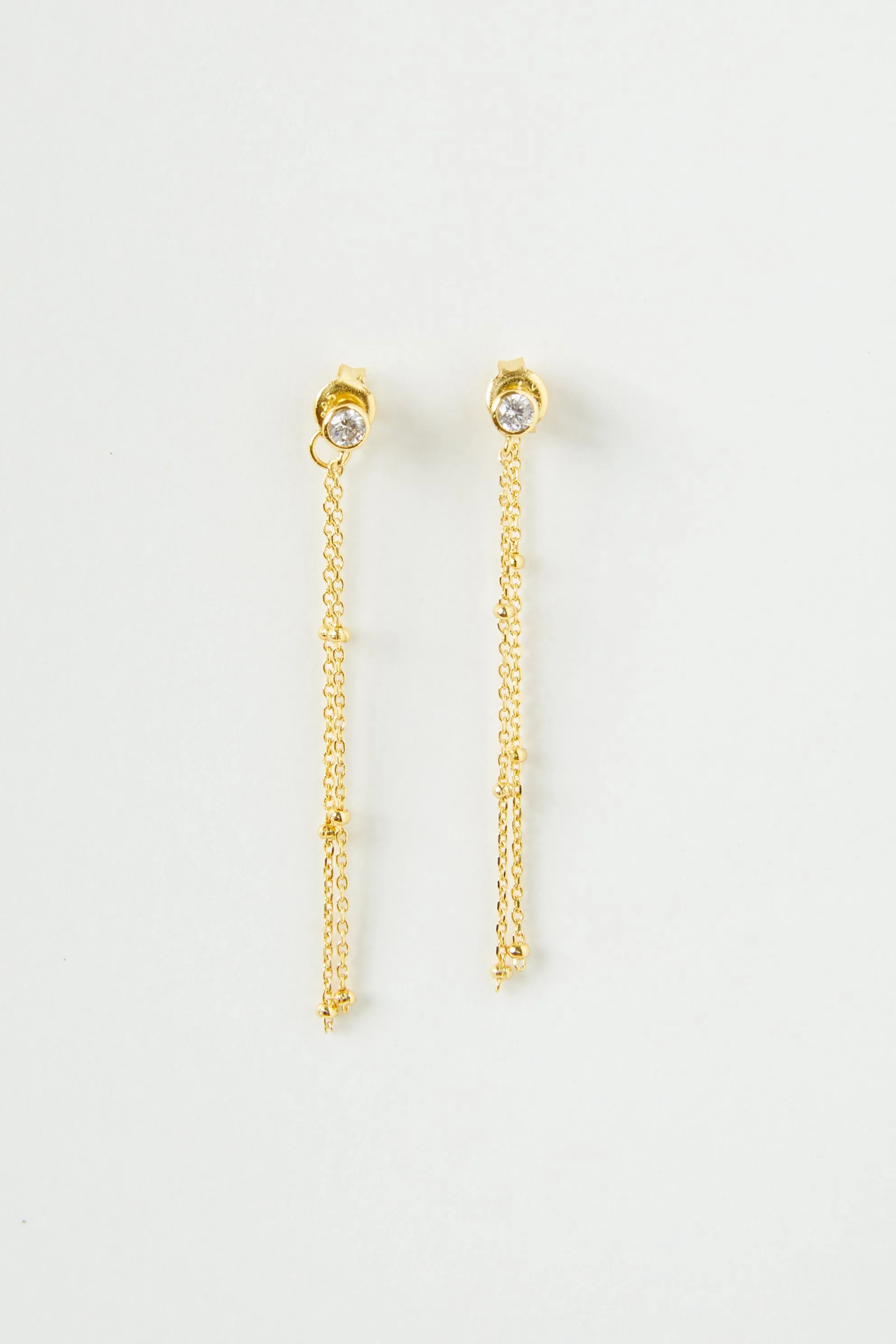 Oliver Front Back Chain Earrings