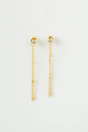 Oliver Front Back Chain Earrings