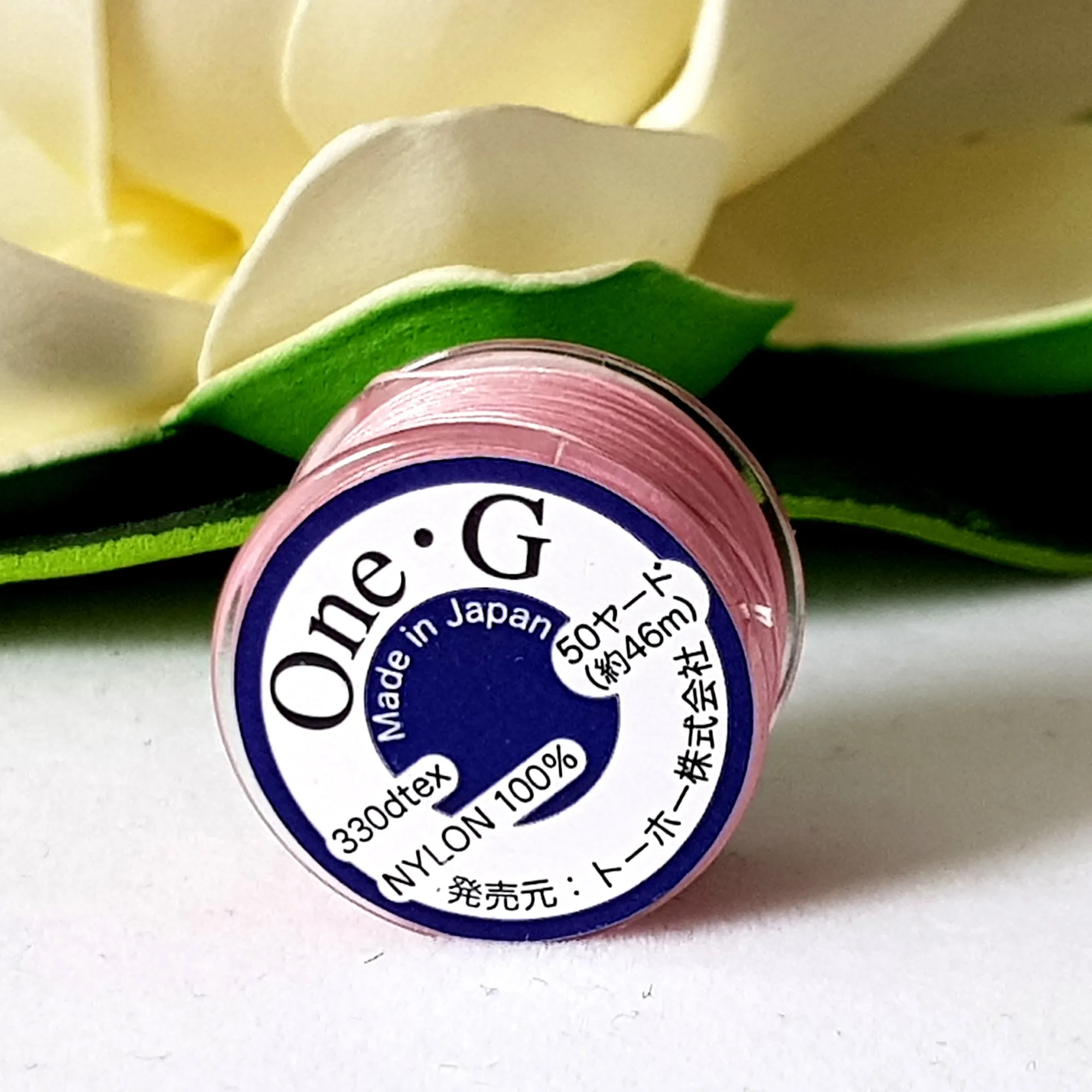 One-G Pink Beading Thread (50 Yards) Toho | Jewellery Making Supply