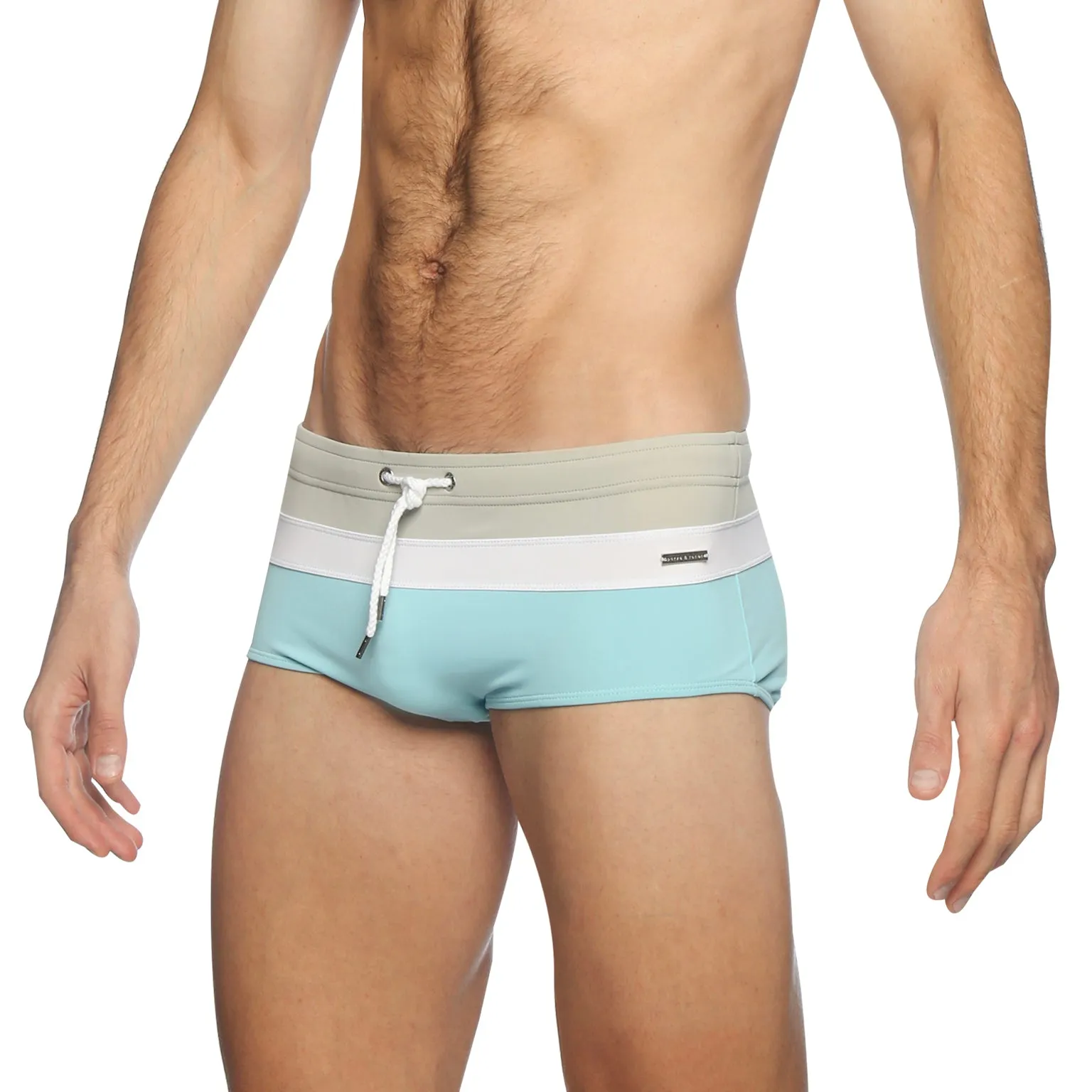 Platinum/Celeste Colorblock Corcovado Brief