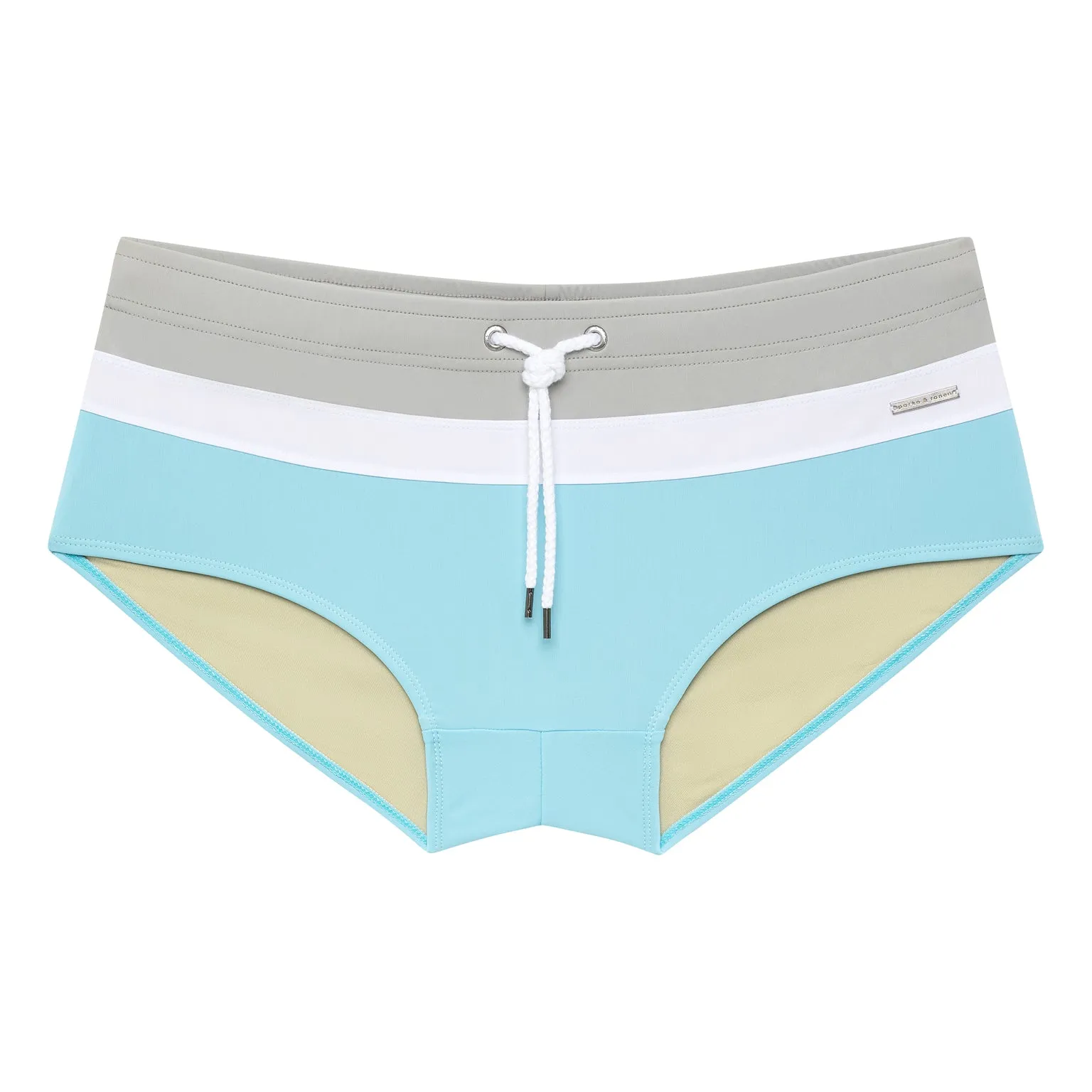 Platinum/Celeste Colorblock Corcovado Brief