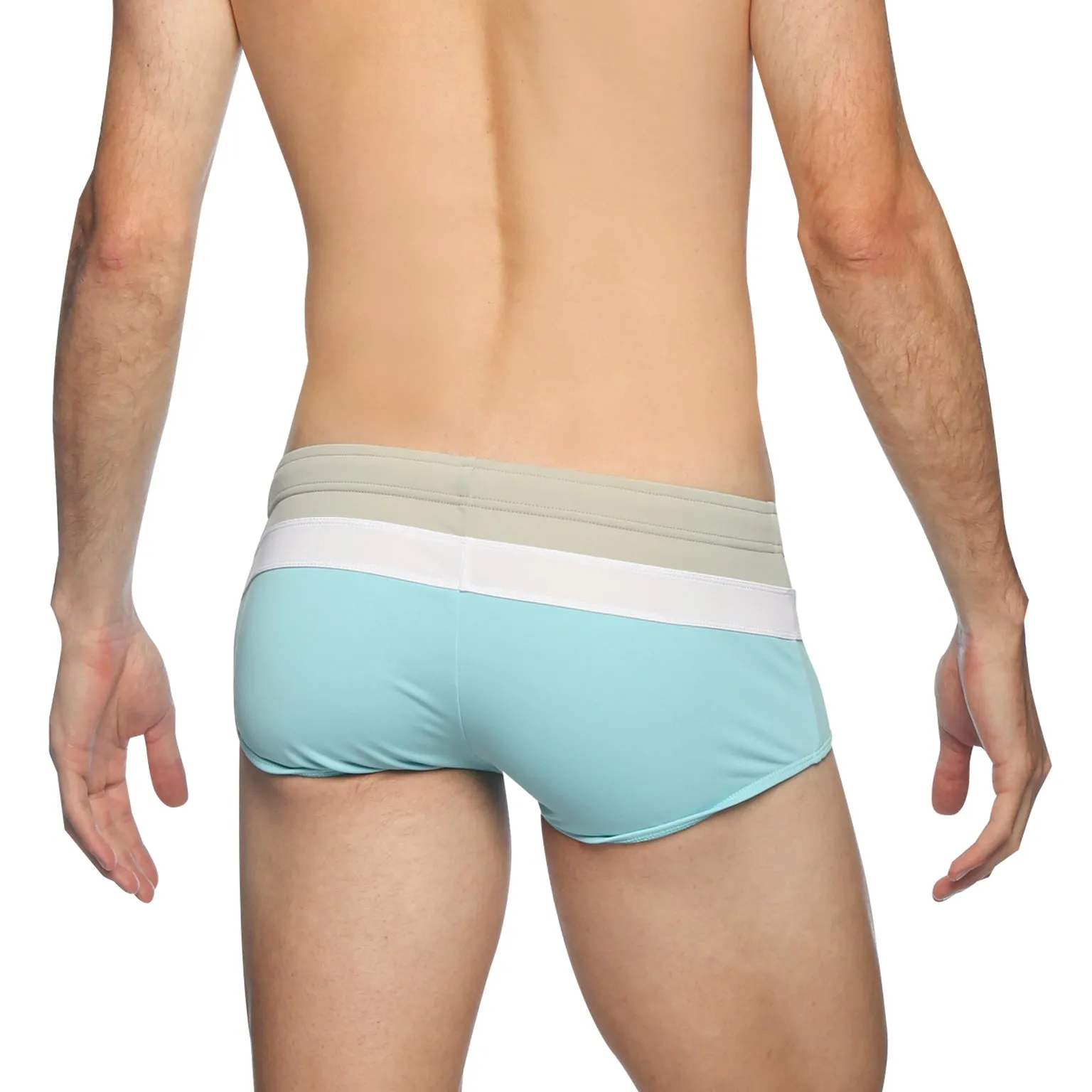 Platinum/Celeste Colorblock Corcovado Brief