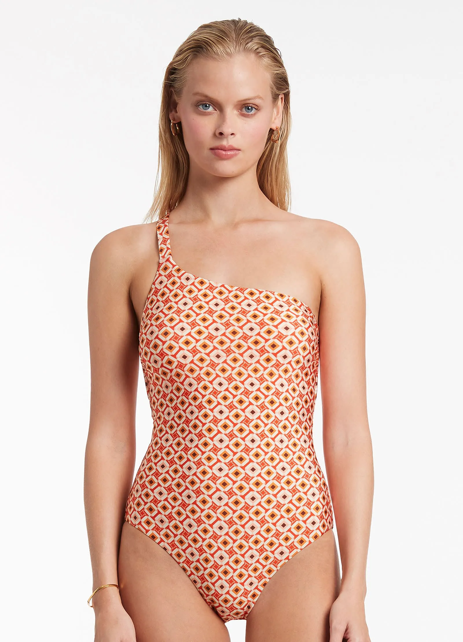 Playa One Shoulder One Piece - Fiamma