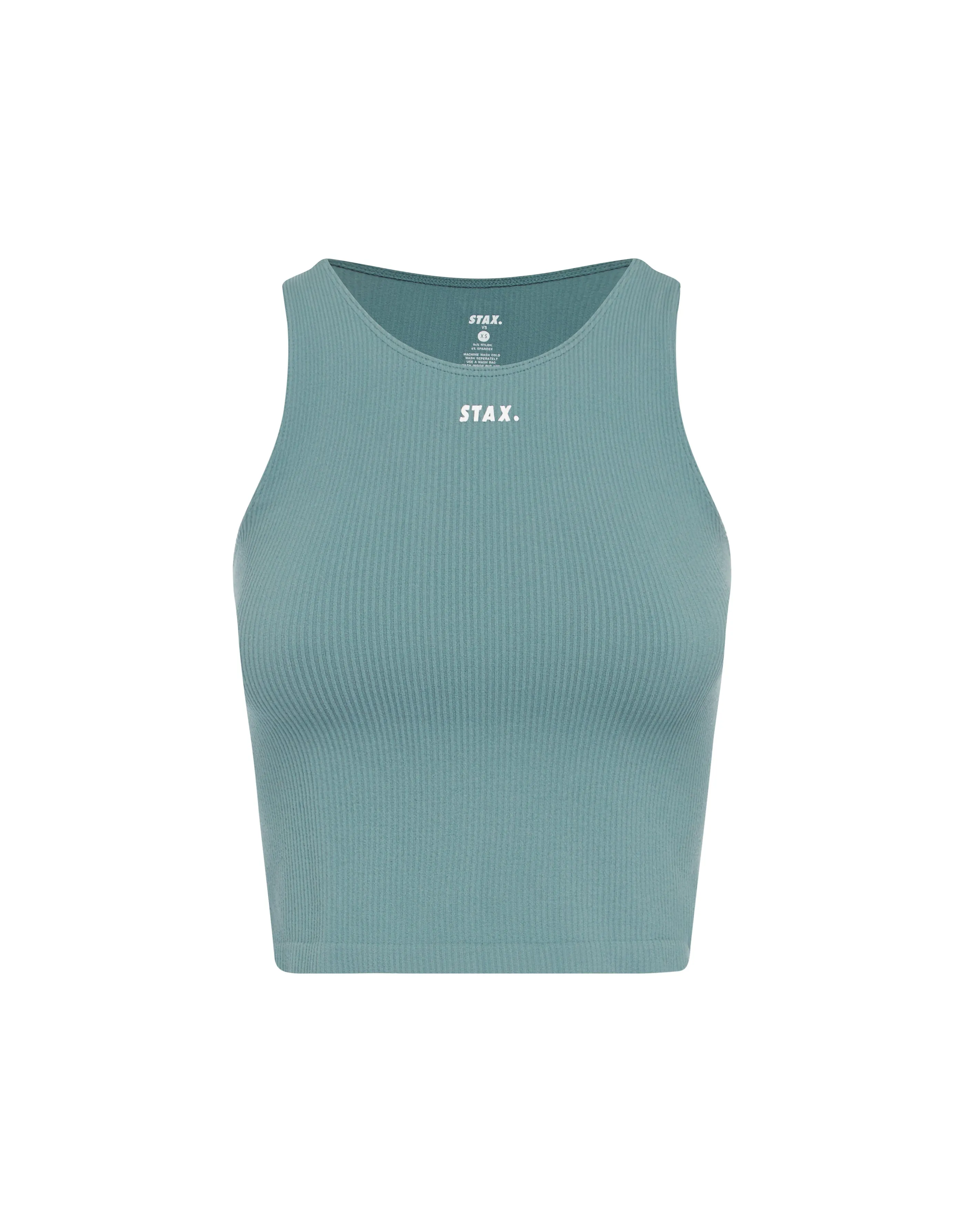 Premium Seamless Cropped Singlet Lounge V5.1 - Mist