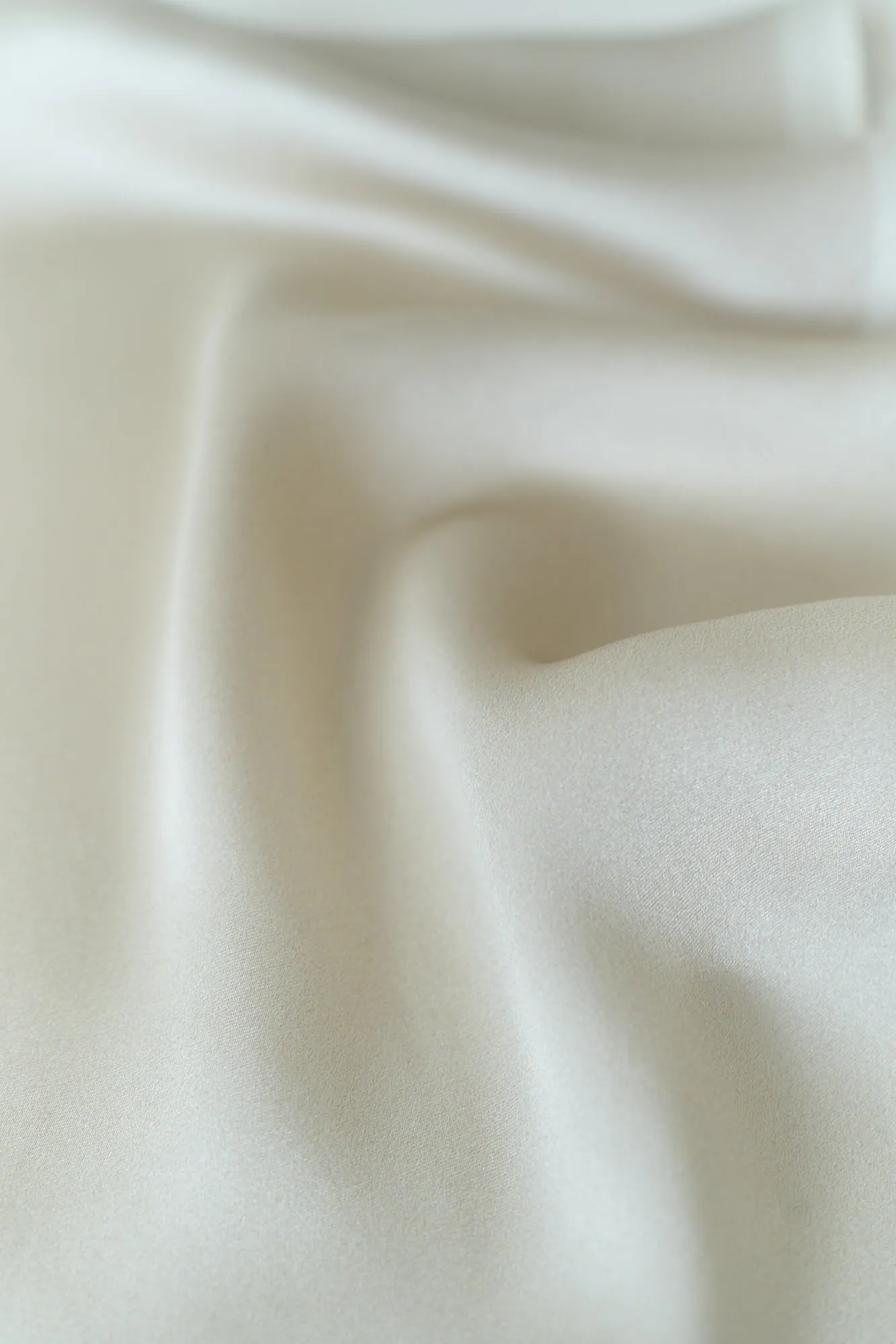 "Satin" Silk Neck Scarf - White