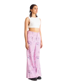 "THORNS AND ROSES" KHADDAR PANTS