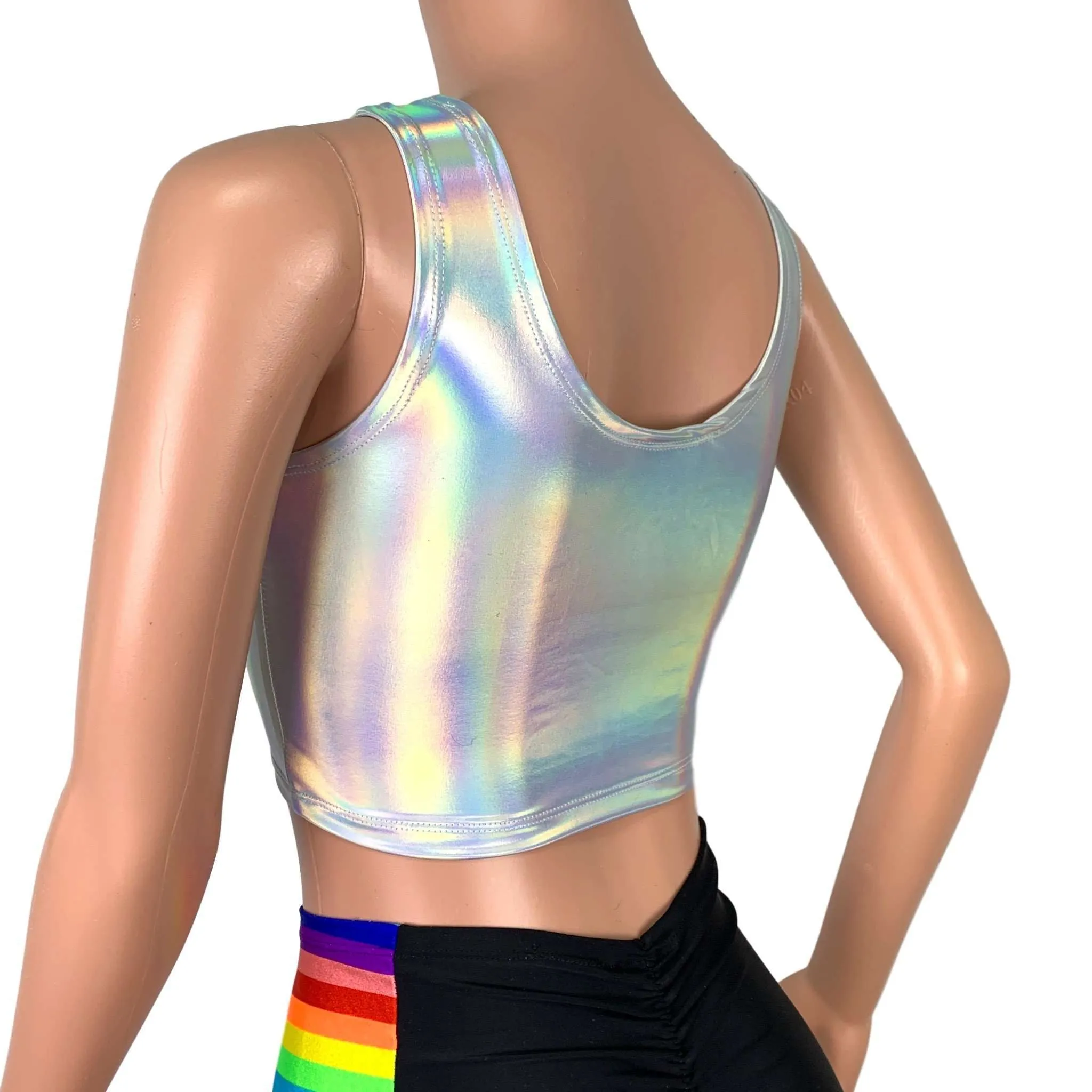 Rainbow Pride Heart Crop Top