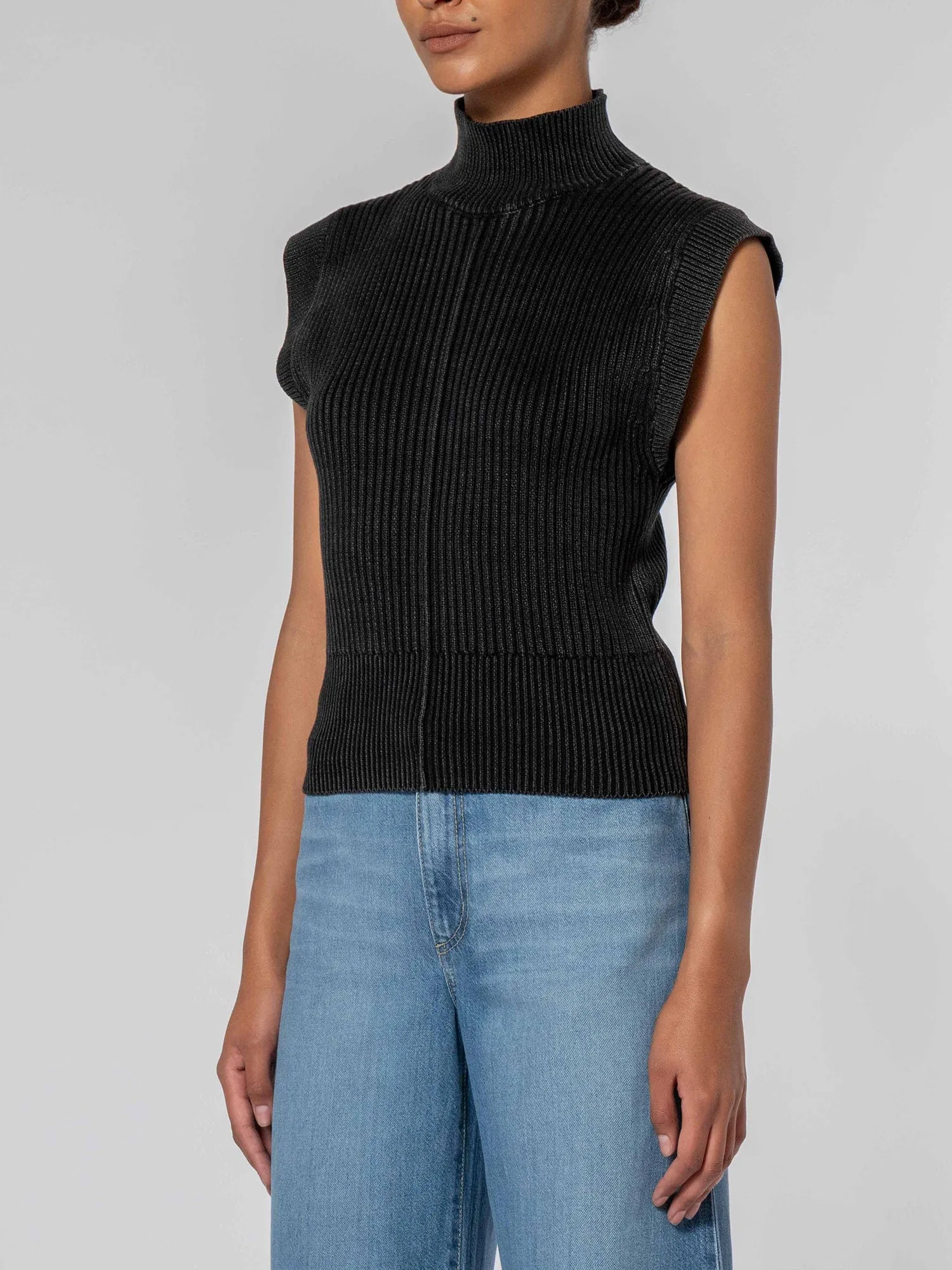 Rowena Knit Washed Black