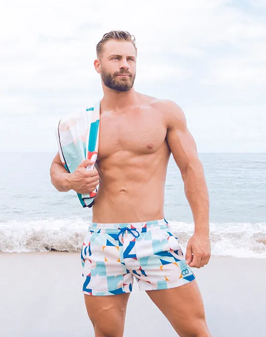 S50 Print Swim Shorts - Insignia Turquoise