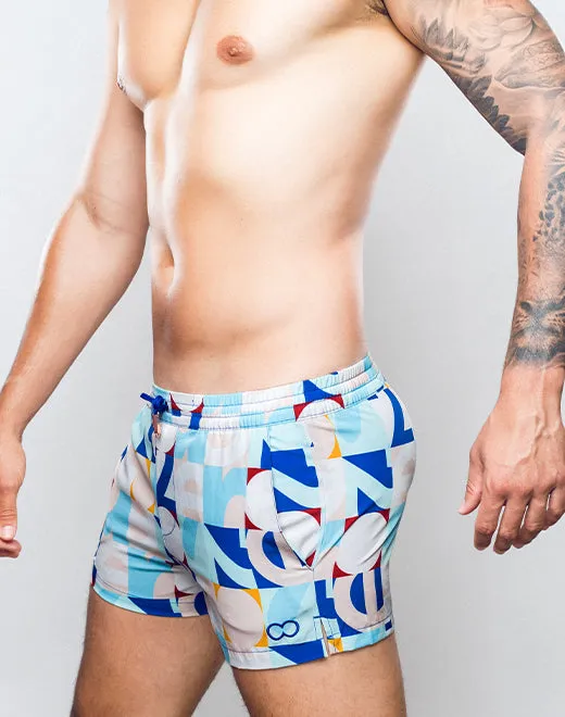 S50 Print Swim Shorts - Insignia Turquoise