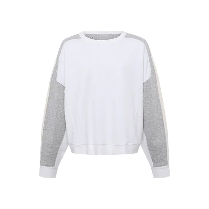 Sideline Crew | White/Heather Grey