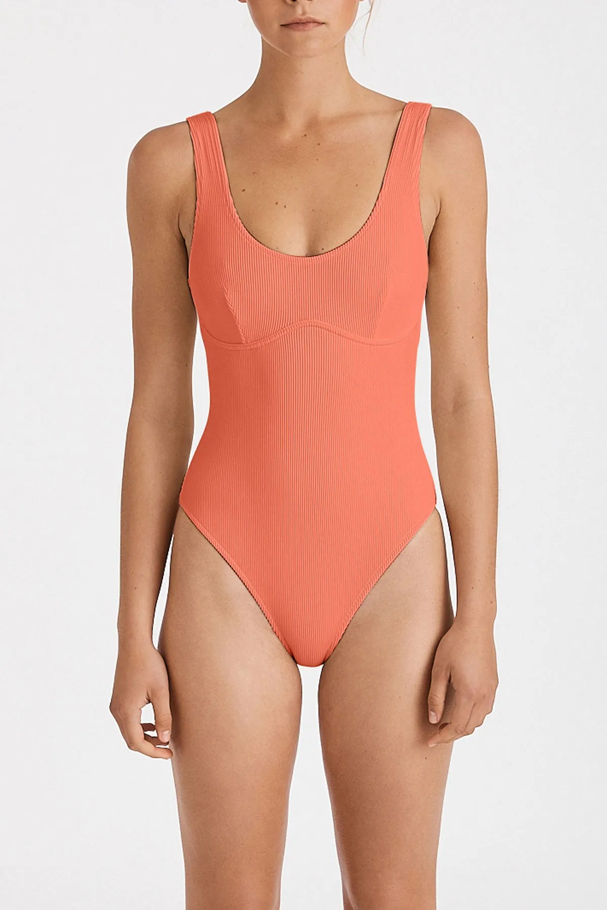 Signature Bralette One Piece - Papaya