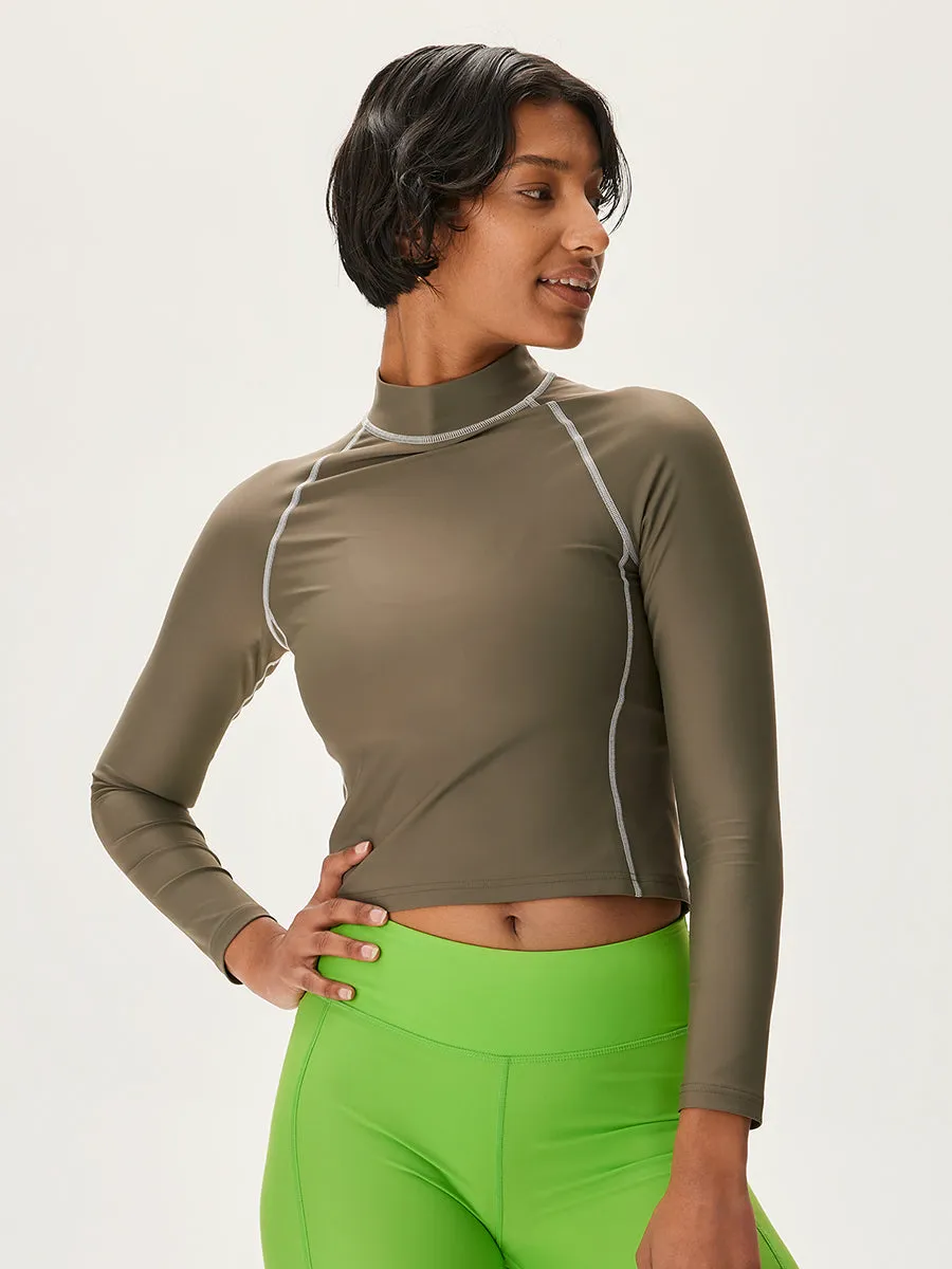 SplashKnit Cropped Longsleeve Rashguard