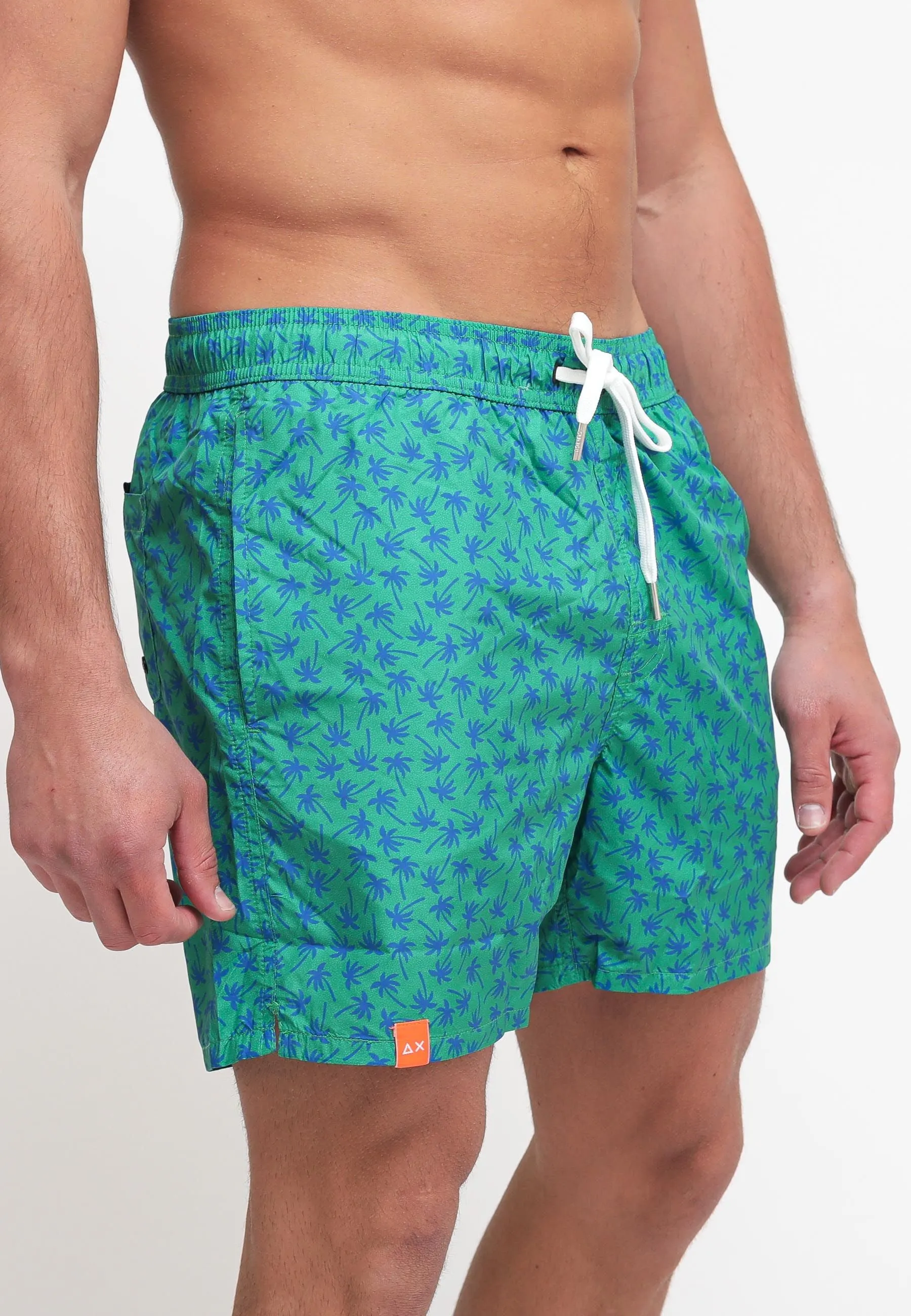 Swim Pant Small Print - Verde Prato