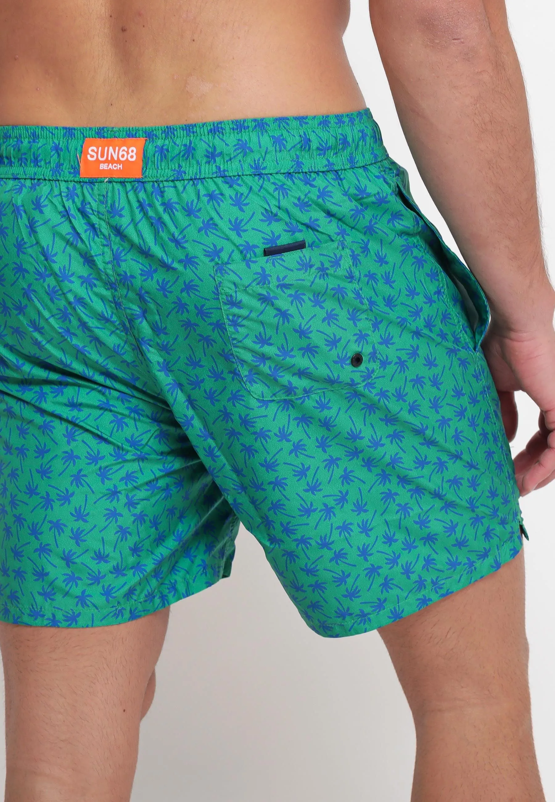 Swim Pant Small Print - Verde Prato