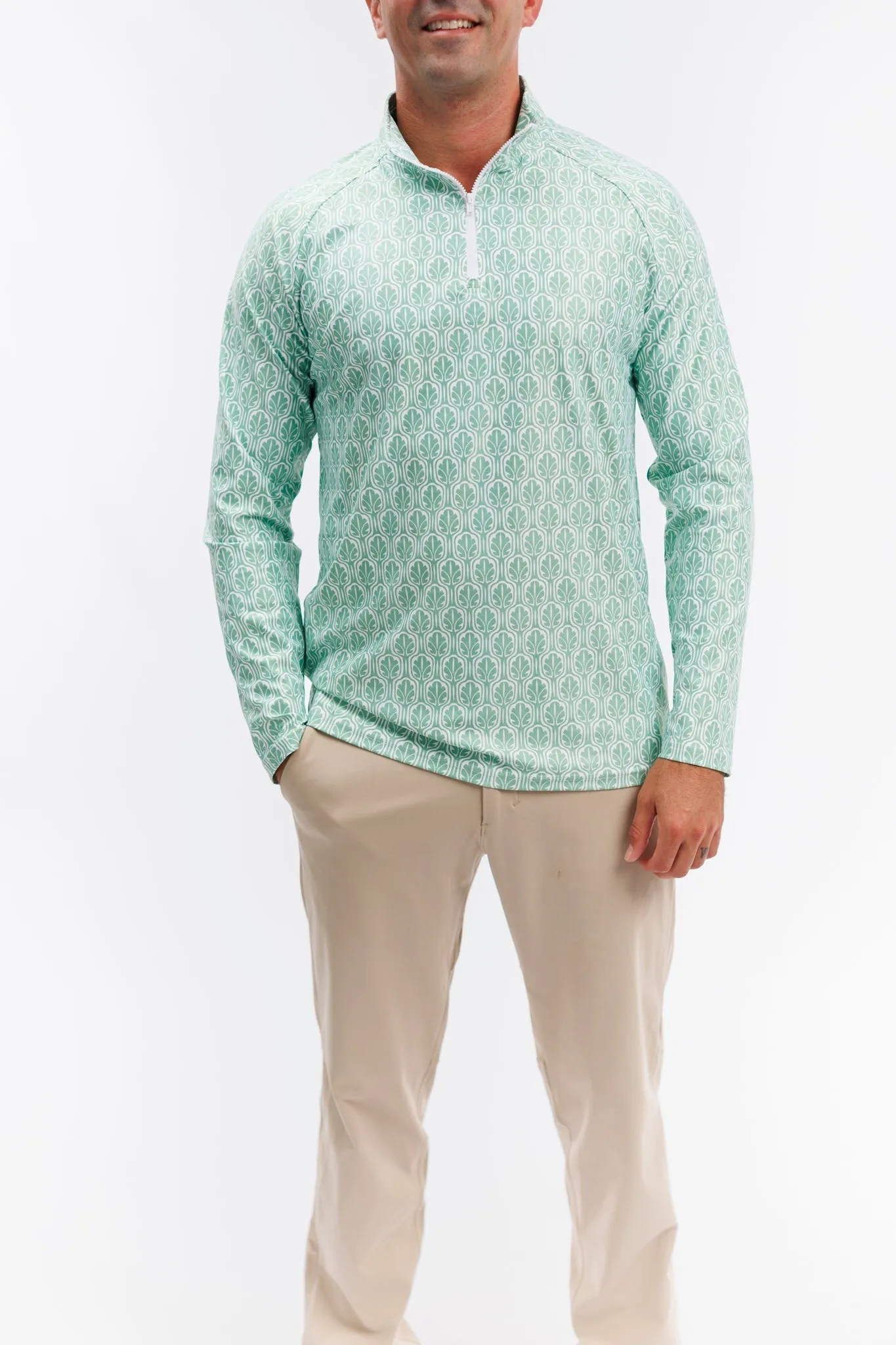 The Captain 1/4 Zip - Cabana Disco Sage