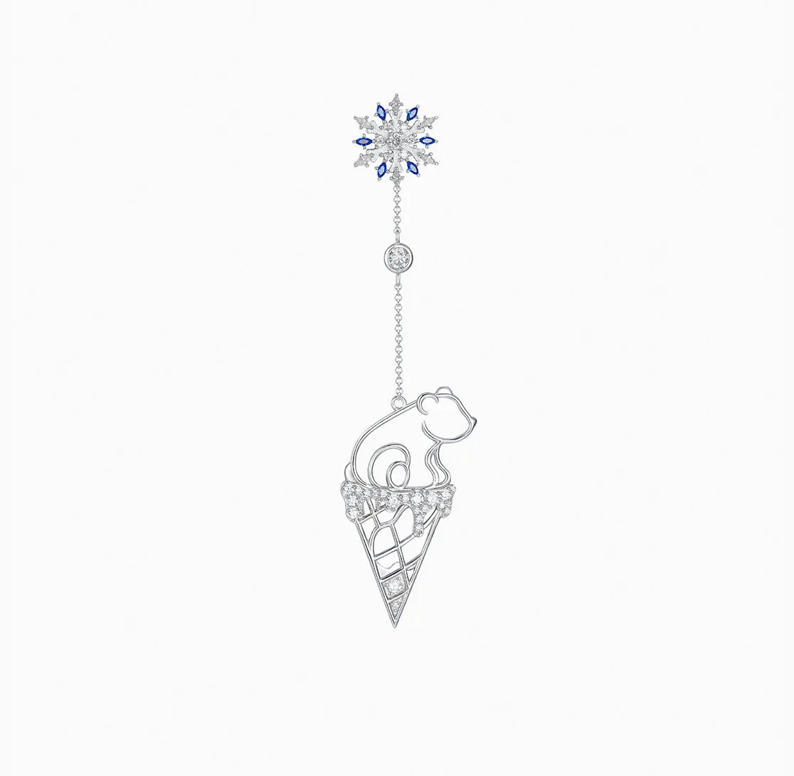 THIALH - Polar Paradise - Ice cream Polar Bear Earring