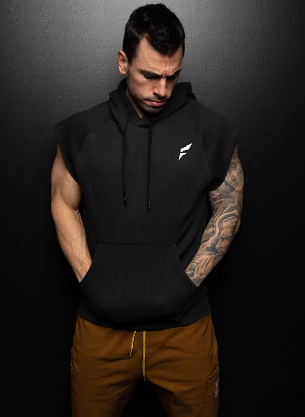 UDTC SLEEVELESS SWEATSHIRT - BLACK