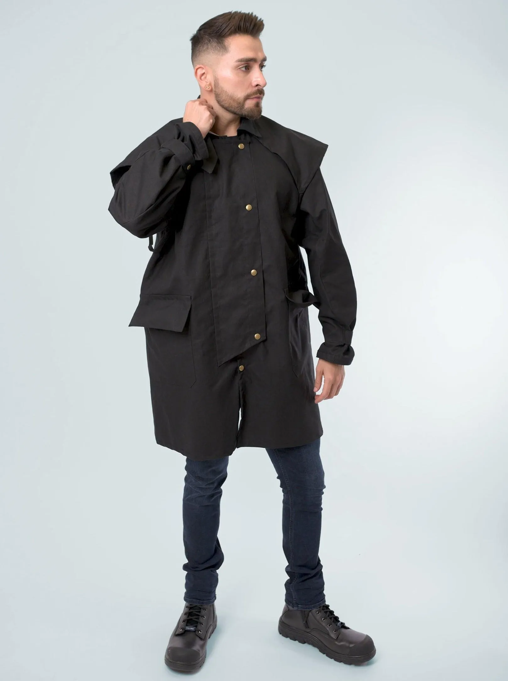 Unisex Dryskin Short Coat with Hood