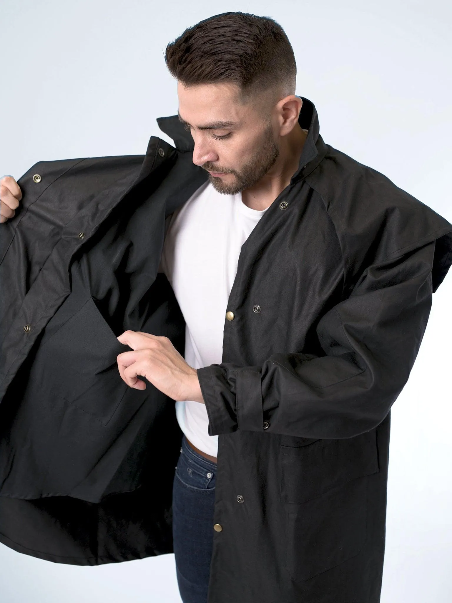 Unisex Oilskin Short Coat