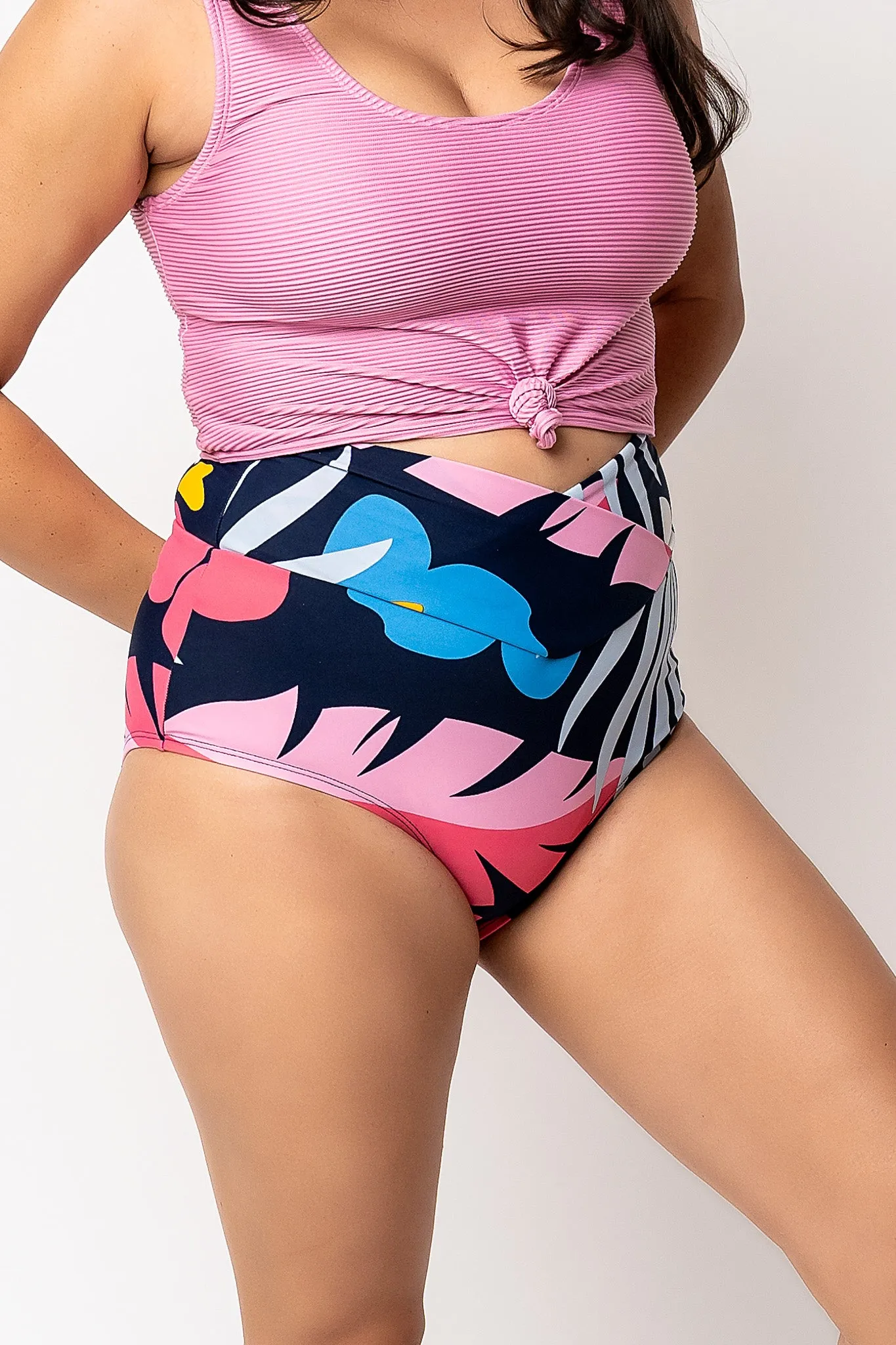 Vacationer Bottom | Blue Wave Floral