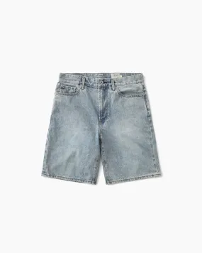 Washed Denim Short Mid Blue